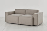 Load image into Gallery viewer, Mocha 2-Seater Sofa - elegant 2-seater sofa with plush cushions, handcrafted by Dunepine, Dubai
