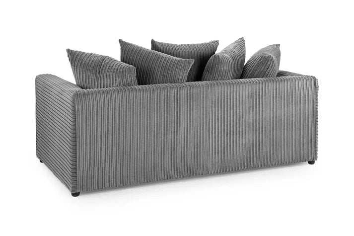 Harley Jumbo Sofa Grey Sofa in 3, Seater - DunePine UAE