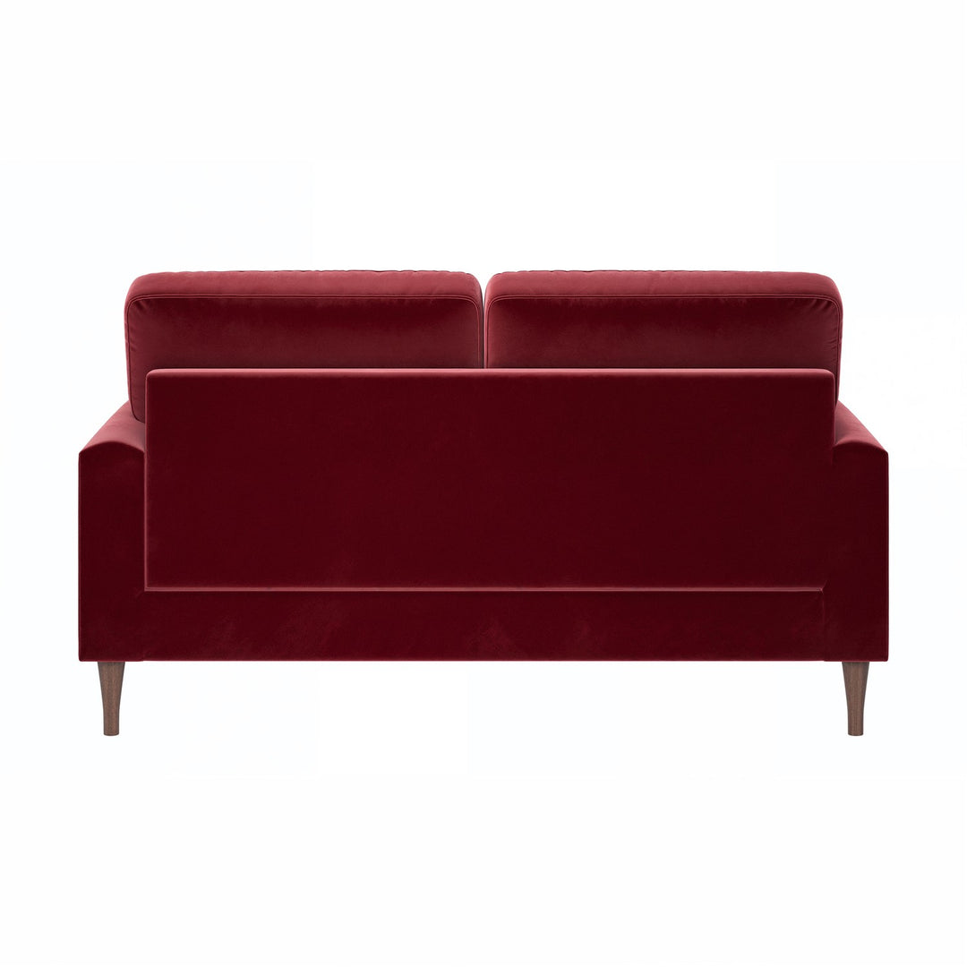 Burgundy Velvet 2 Seater Sofa sofa by DunePine - premium handmade upholstery available in UAE.