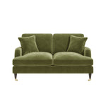 Load image into Gallery viewer, Olive Green Velvet 2 Seater Sofa sofa by DunePine - premium handmade upholstery available in UAE.

