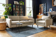 Bloom 2-Seater Sofa - elegant 2-seater sofa with plush cushions, handcrafted by Dunepine, Dubai