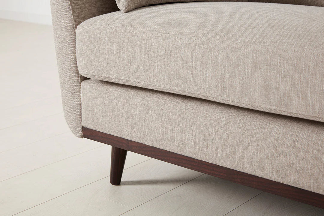 Aspen 2-Seater Left Chaise Sofa Ottoman - modern 2-seater chaise sofa with premium fabric, handcrafted by Dunepine, Dubai