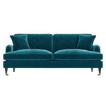Load image into Gallery viewer, Teal Velvet 3 Seater Sofa sofa by DunePine - premium handmade upholstery available in UAE.

