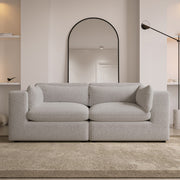 Beige Boucle 3 Seater Sofa sofa by DunePine - premium handmade upholstery available in UAE.