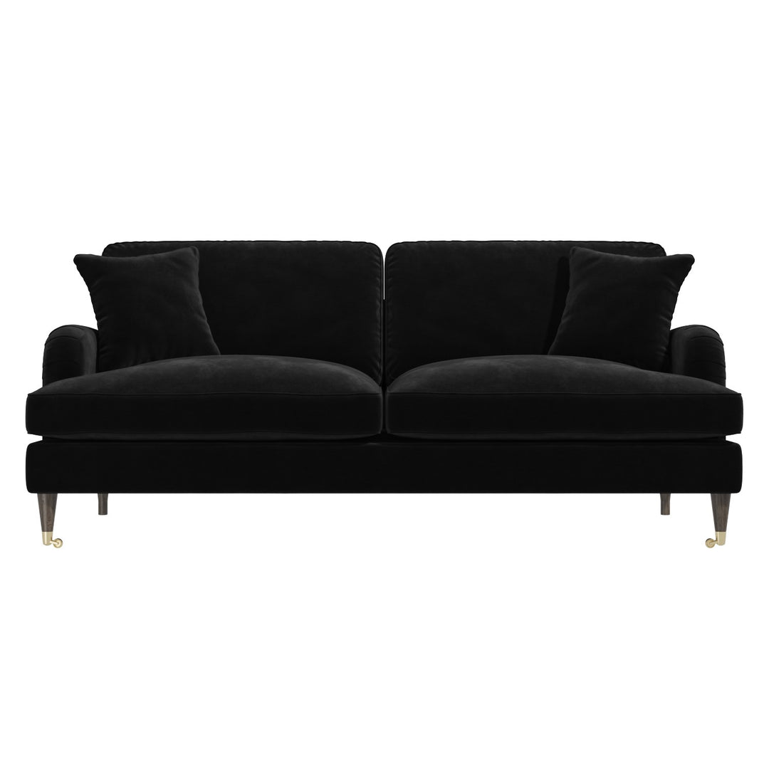 Black Velvet 3 Seater Sofa sofa by DunePine - premium handmade upholstery available in UAE.
