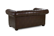 Lunetta Sofa Antique Brown Sofa in 2, Seater - DunePine UAE