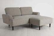 Bliss 2-Seater Right Chaise Sofa - modern 2-seater chaise sofa with premium fabric, handcrafted by Dunepine, Dubai