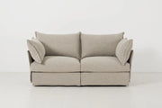 Valencia 2-Seater Sofa - elegant 2-seater sofa with plush cushions, handcrafted by Dunepine, Dubai