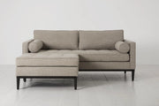 Cedar 2-Seater Left Chaise Sofa - modern 2-seater chaise sofa with premium fabric, handcrafted by Dunepine, Dubai