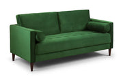 Velora Sofa Plush Green Sofa in 3, Seater - DunePine UAE