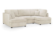 Haven Sofa Boucle Beige U Sofa in Shape, Corner - DunePine UAE