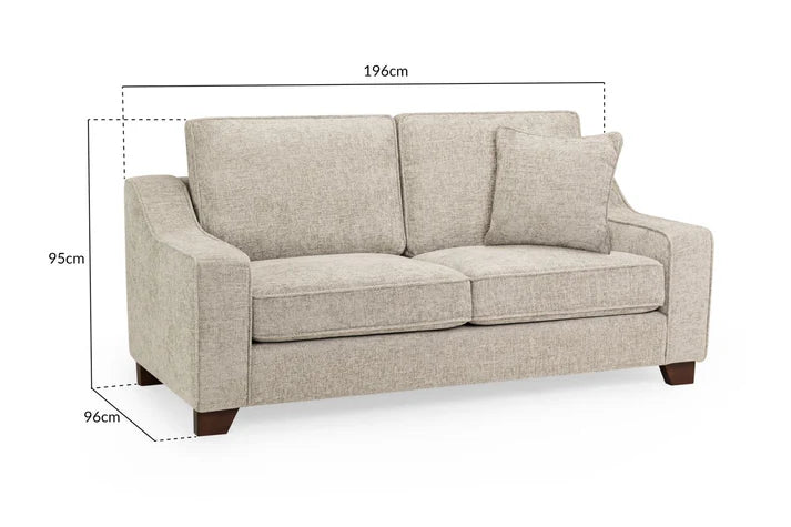 Elara Sofa Stone Sofa in 3, Seater - DunePine UAE