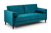 Velora Sofa Plush Teal Sofa in 3, Seater - DunePine UAE