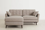 Load image into Gallery viewer, Aspen 2-Seater Left Chaise Sofa Ottoman - modern 2-seater chaise sofa with premium fabric, handcrafted by Dunepine, Dubai
