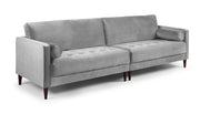 Velora Sofa Plush Grey Sofa in 4, Seater - DunePine UAE