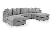 Sienna Scatterback Sofa Platinum U Sofa in Shape, Corner - DunePine UAE