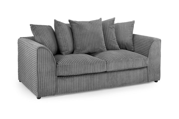 Harley Jumbo Sofa Grey Sofa in 3, Seater - DunePine UAE