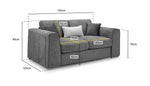 Load image into Gallery viewer, Orlena Sofa Grey Sofa in 2, Seater - DunePine UAE
