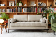 Cedar 2-Seater Sofa - elegant 2-seater sofa with plush cushions, handcrafted by Dunepine, Dubai