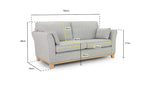 Load image into Gallery viewer, Delta Sofa Grey Sofa in 3, Seater - DunePine UAE

