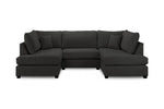 Load image into Gallery viewer, Haven Sofa Black U Sofa in Shape, Corner - DunePine UAE
