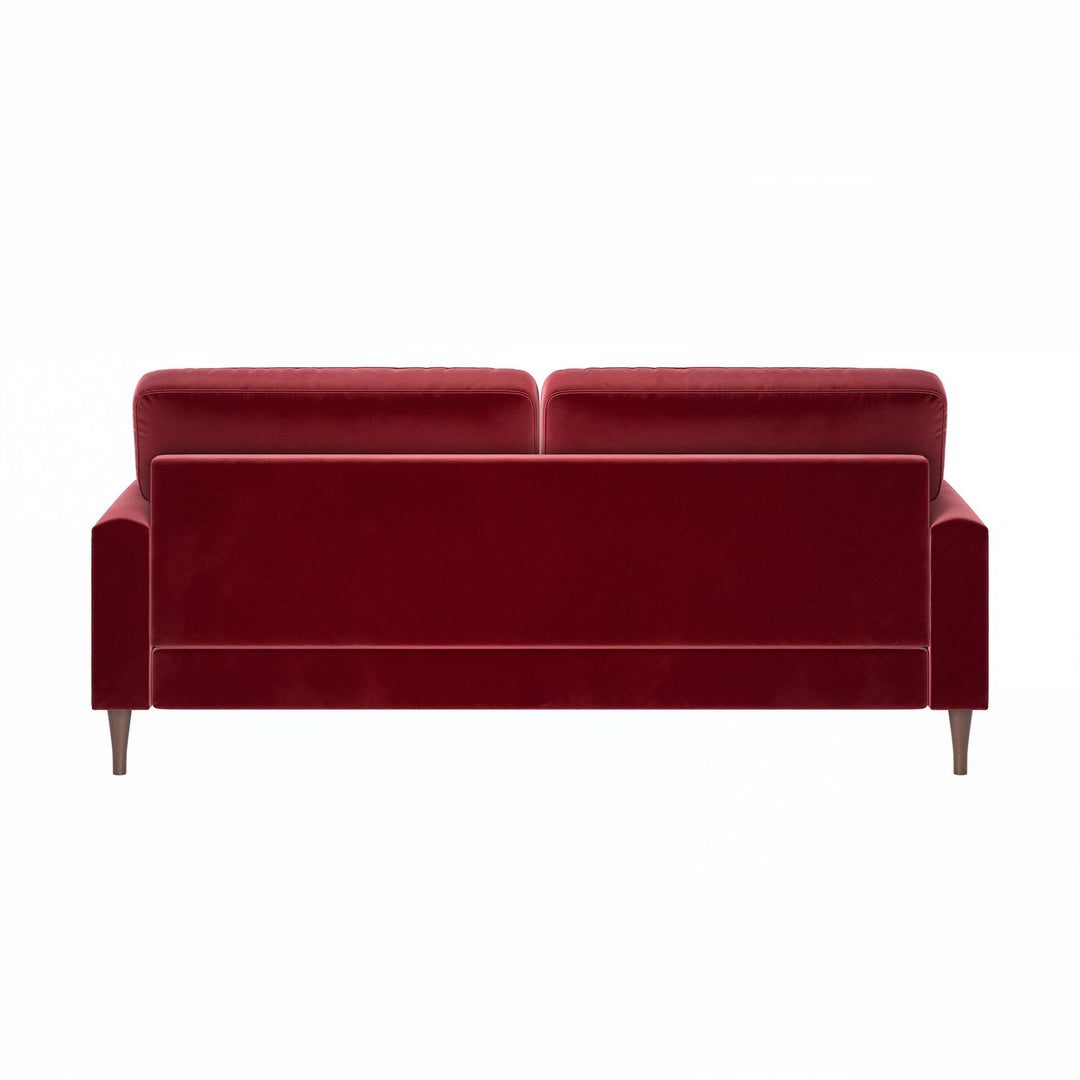 Burgundy Velvet 3 Seater Sofa sofa by DunePine - premium handmade upholstery available in UAE.