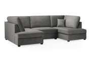 Haven Sofa Plush Grey U Sofa in Shape, Corner - DunePine UAE