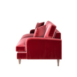 Load image into Gallery viewer, Burgundy Velvet 3 Seater Sofa sofa by DunePine - premium handmade upholstery available in UAE.
