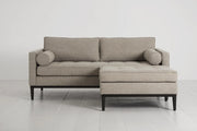 Cedar 2-Seater Right Chaise Sofa - modern 2-seater chaise sofa with premium fabric, handcrafted by Dunepine, Dubai