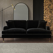 Black Velvet 3 Seater Sofa sofa by DunePine - premium handmade upholstery available in UAE.