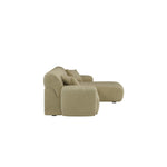 Load image into Gallery viewer, Large Light Olive Chenille Right Hand 4 Seater Chaise Corner Sofa sofa by DunePine - premium handmade upholstery available in UAE.
