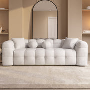 Cream Boucle 3 Seater Cloud Sofa sofa by DunePine - premium handmade upholstery available in UAE.