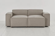 Mocha 2-Seater Sofa - elegant 2-seater sofa with plush cushions, handcrafted by Dunepine, Dubai