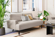Plush 2-Seater Sofa - elegant 2-seater sofa with plush cushions, handcrafted by Dunepine, Dubai