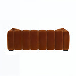Load image into Gallery viewer, Burnt Orange Velvet 3-Seater Sofa sofa by DunePine - premium handmade upholstery available in UAE.
