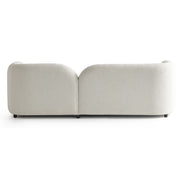 Cream Boucle Curved 3 Seater Cloud Sofa sofa by DunePine - premium handmade upholstery available in UAE.