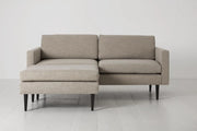 Bloom 2-Seater Sofa Left Chaise Sofa - modern 2-seater chaise sofa with premium fabric, handcrafted by Dunepine, Dubai