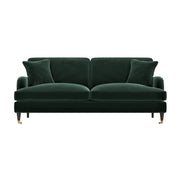 Dark Green Velvet 4 Seater Sofa sofa by DunePine - premium handmade upholstery available in UAE.