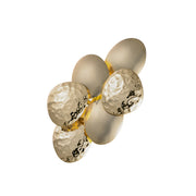 Decorative object with spherical elements on a white background