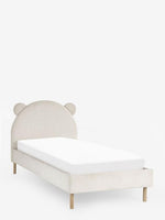 Load image into Gallery viewer, Children's bed with bear ears on a white background