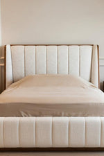 Load image into Gallery viewer, Soft-Tuft Channel Headboard Upholstered Bed