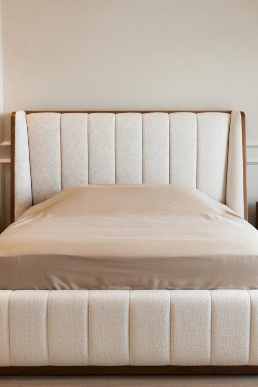 Soft-Tuft Channel Headboard Upholstered Bed