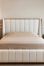 Soft-Tuft Channel Headboard Upholstered Bed