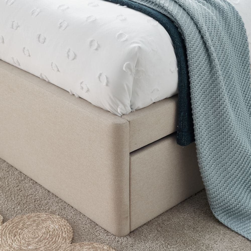 Cozy Fabric Guest Bed with Trundle